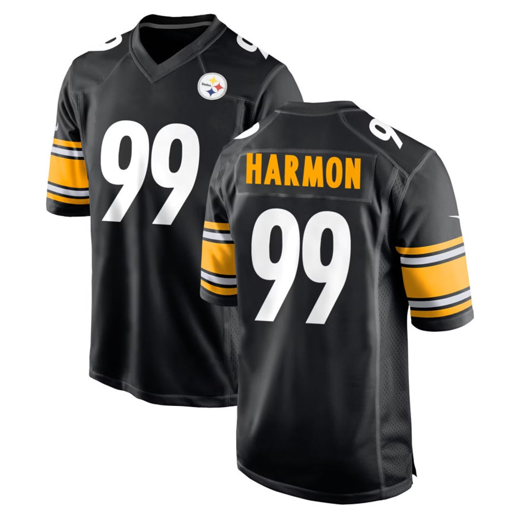 STECN P.Steelers #99 Derrick Harmon Player Black Home Game Stitched Jerseys