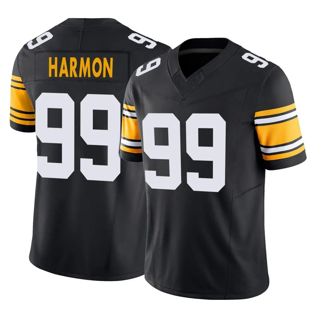 STECN P.Steelers #99 Derrick Harmon Player Black Limited Alternate Vapor F.U.S.E. Home Game Stitched Jerseys