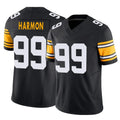 STECN P.Steelers #99 Derrick Harmon Player Black Limited Alternate Vapor F.U.S.E. Home Game Stitched Jerseys