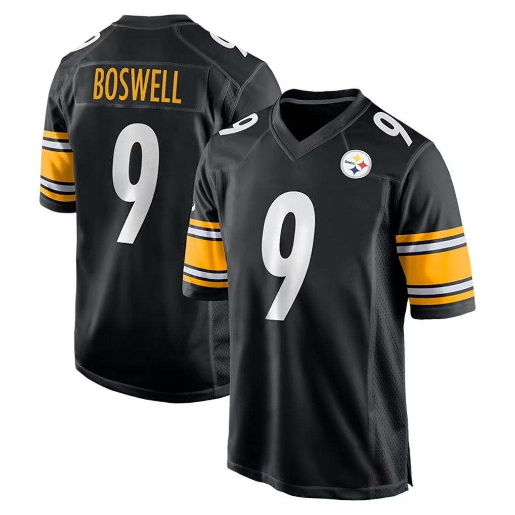 STECN P.Steelers #9 Chris Boswell Player Black Home Game Stitched Jerseys