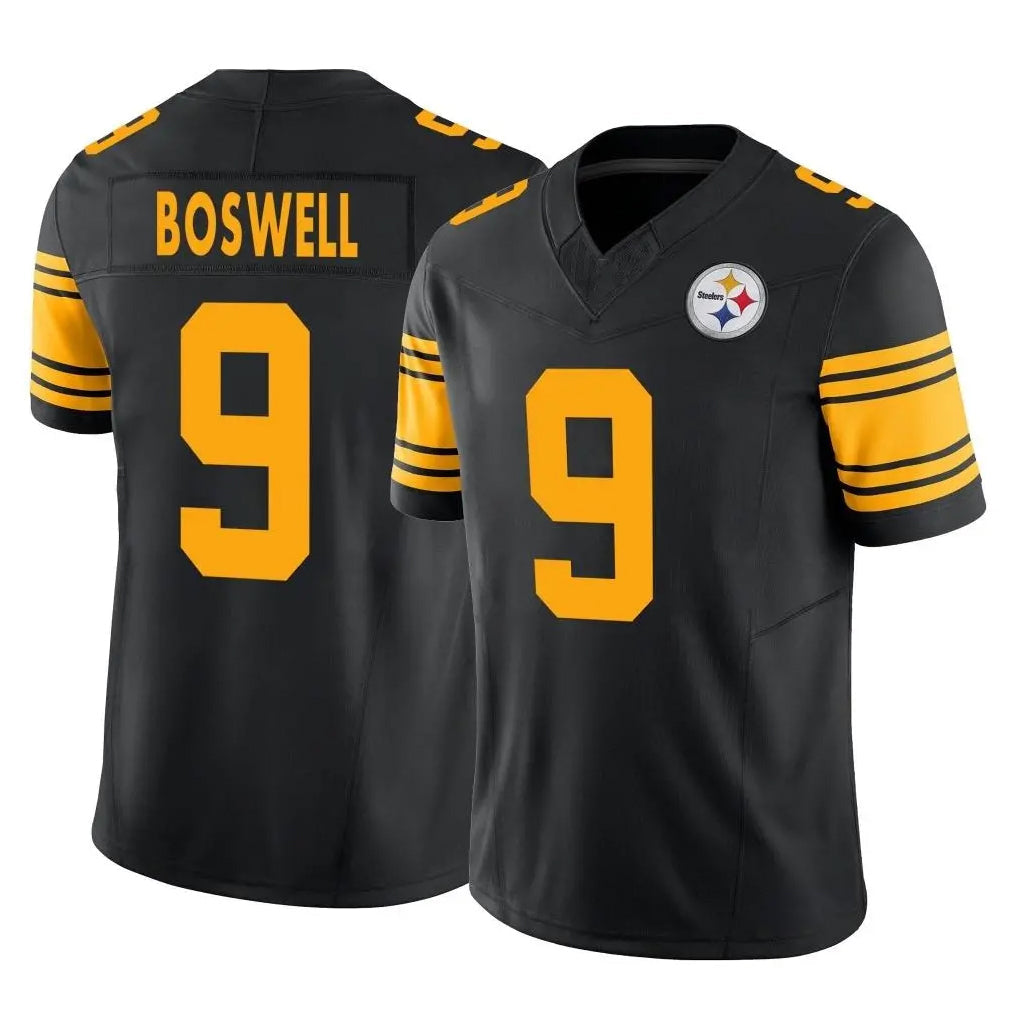 STECN P.Steelers #9 Chris Boswell Player Black Limited 2nd Alternate Vapor F.U.S.E. Home Game Stitched Jerseys