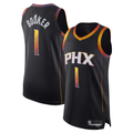 STECN P.Suns #1 Devin Booker Black Authentic Player Jerseys - Statement Edition