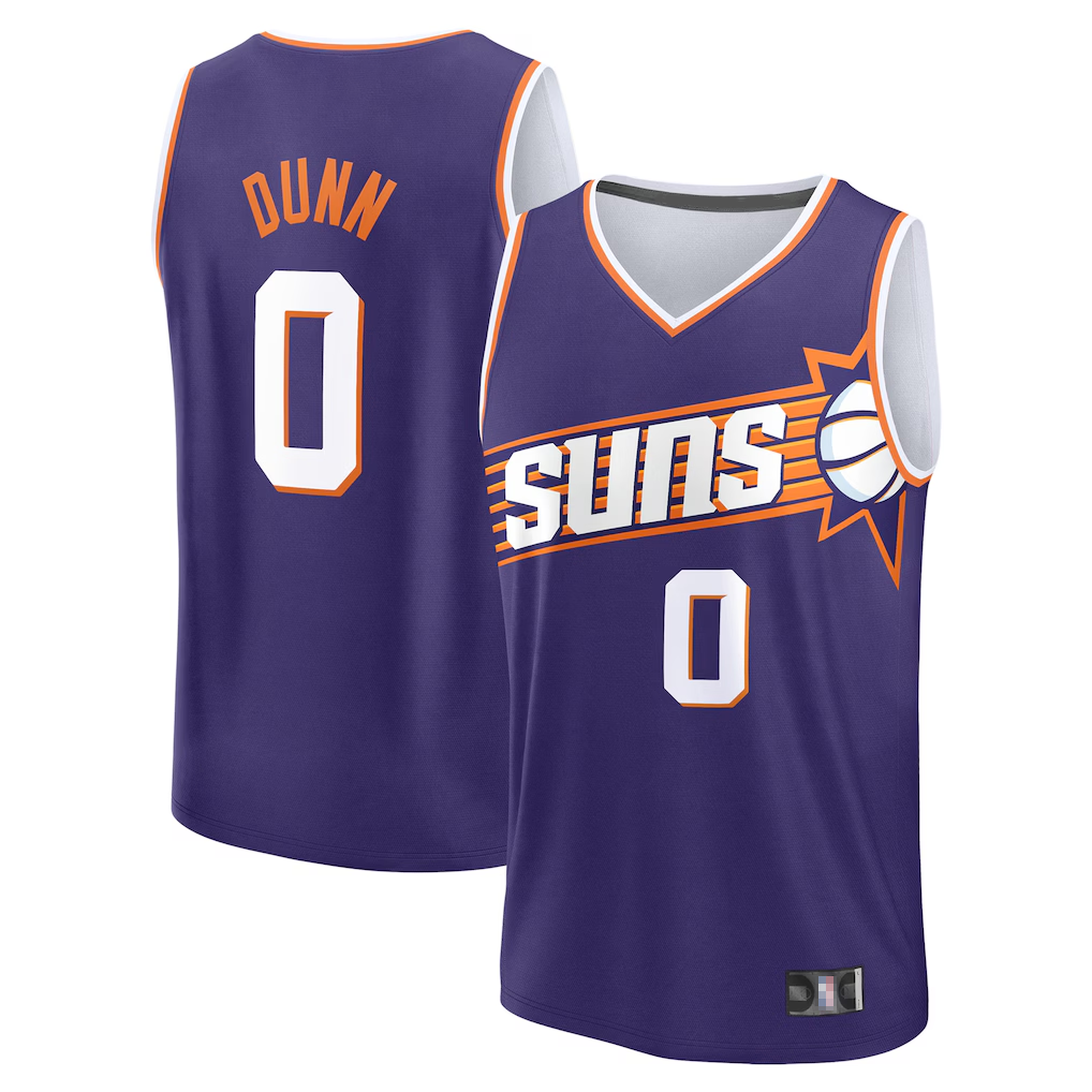 STECN P.Sunss #0 Ryan Dunn Fanatics Purple 2024 Draft Fast Break Player Jerseys - Icon Edition