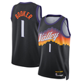 STECN P.Sunss #1 Devin Booker Black 2025-2026 Swingman Jerseys - City Edition