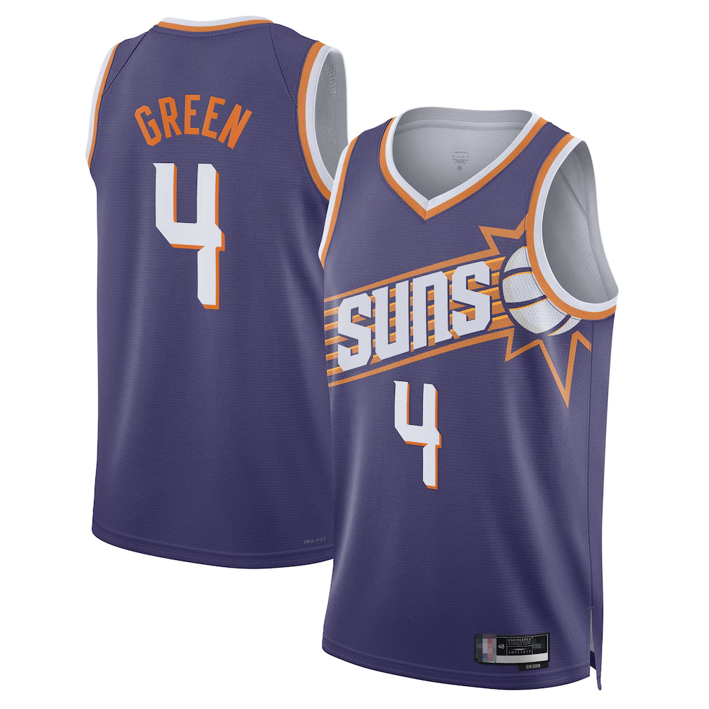 STECN P.Sunss #4 Jalen Green Purple Swingman Jerseys - Icon Edition