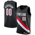 STECN PT.Blazers #00 Scoot Henderson Black Swingman Jerseys - Icon Edition