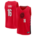 STECN PT.Blazers #16 Yang Hansen Fanatics Red Fast Break Replica Jerseys - Statement Edition