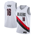 STECN PT.Blazers #16 Yang Hansen White Swingman Jerseys - Association Edition