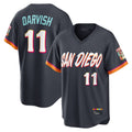 STECN S.Diego Padres #11 Yu Darvish Player Obsidian 2026 City Connect Home Game T-shirt Stitched Jerseys