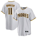STECN S.Diego Padres #11 Yu Darvish Player White Home Replica Game Stitched Jerseys
