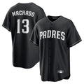 STECN S.Diego Padres #13 Manny Machado Player Black Home Game Stitched Jerseys