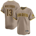 STECN S.Diego Padres #13 Manny Machado Player Khaki Home Limited Stitched Jerseys