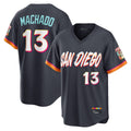 STECN S.Diego Padres #13 Manny Machado Player Obsidian 2026 City Connect Home Game T-shirt Stitched Jerseys