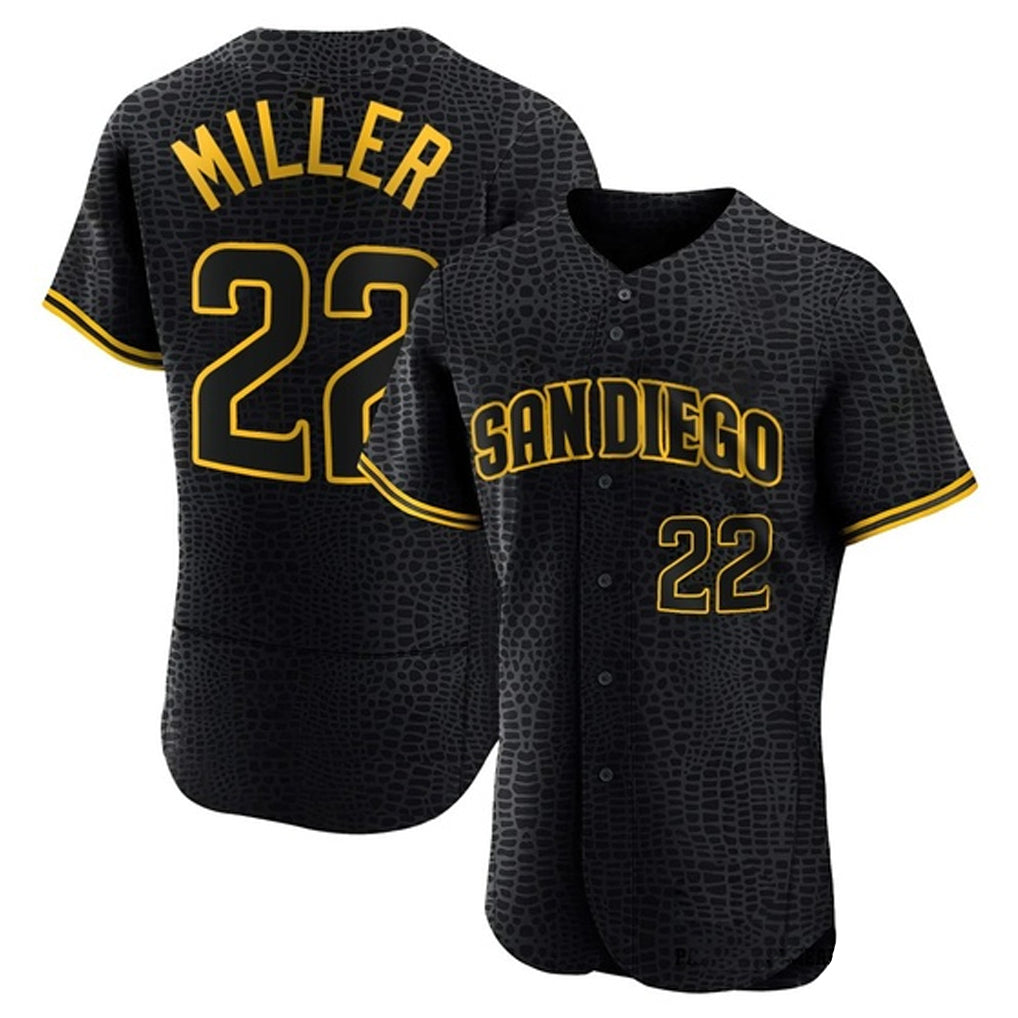 STECN S.Diego Padres #22 Mason Miller Player Black Snake Skin City Home Limited Elite Stitched Jerseys