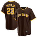 STECN S.Diego Padres #23 Fernando Tatis Jr Player Brown Alternate Replica Game Stitched Jerseys