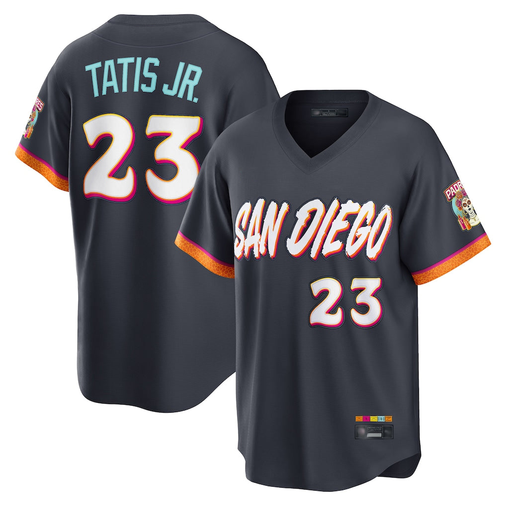 STECN S.Diego Padres #23 Fernando Tatis Jr Player Obsidian 2026 City Connect Home Game T-shirt Stitched Jerseys