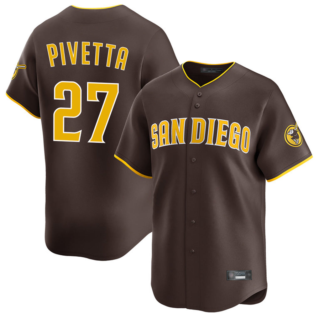 STECN S.Diego Padres #27 Nick Pivetta Player Brown Home Limited Stitched Jerseys