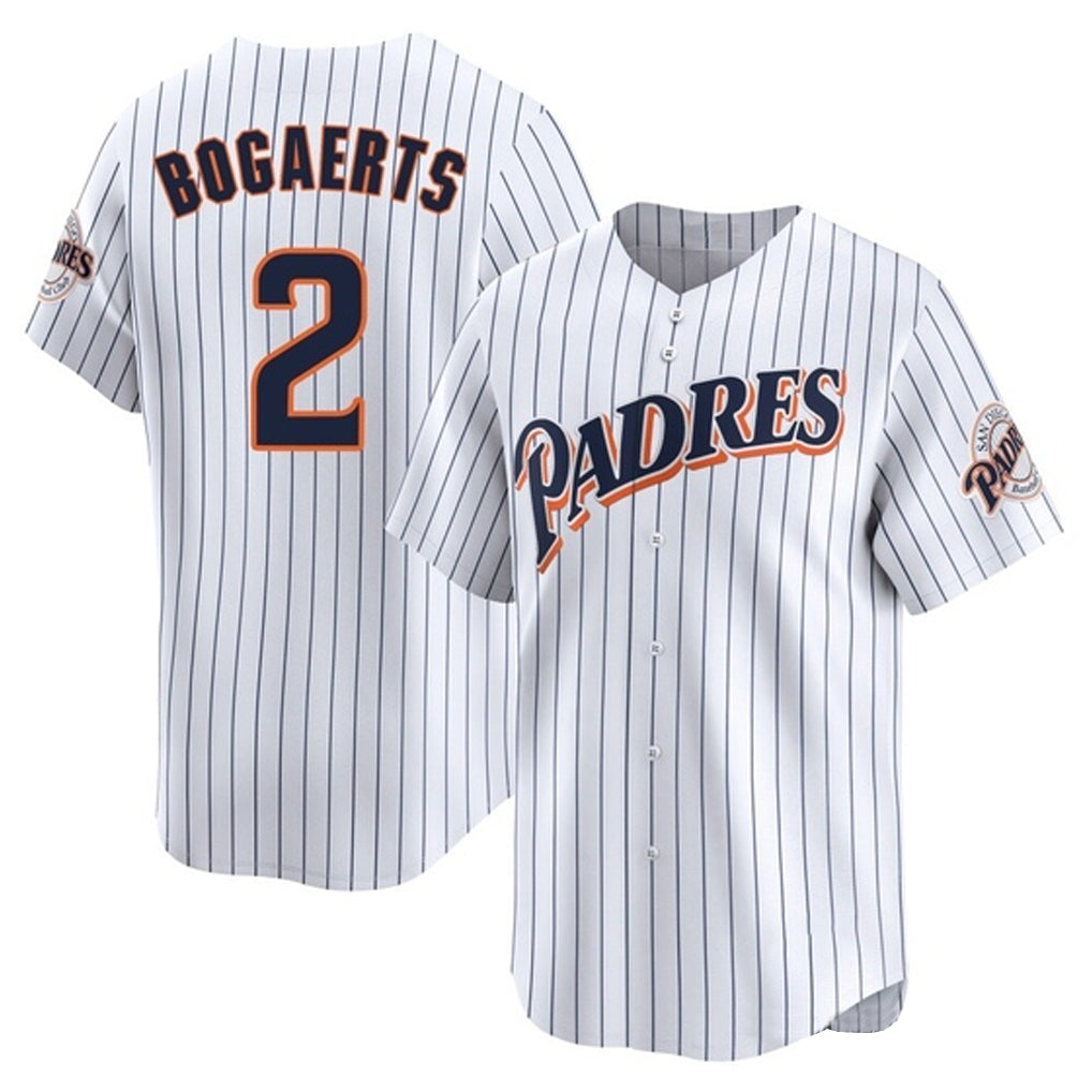 STECN S.Diego Padres #2 Xander Bogaerts Player White Cooperstown Collection Limited Home Stitched Jerseys