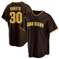 STECN S.Diego Padres #30 Gavin Sheets Player Brown Home Game Stitched Jerseys
