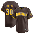 STECN S.Diego Padres #30 Gavin Sheets Player Brown Home Limited Stitched Jerseys