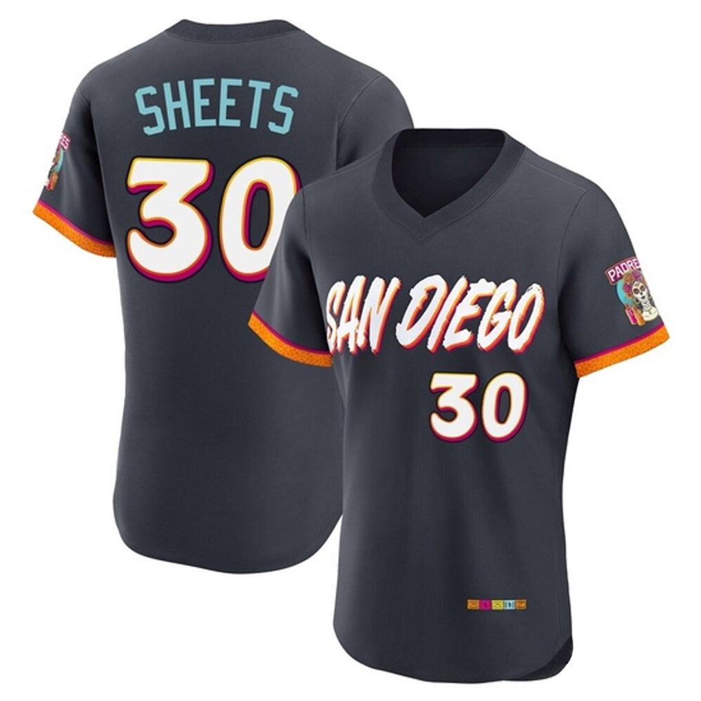 STECN S.Diego Padres #30 Gavin Sheets Player Obsidian 2026 City Connect Home Limited Elite T-shirt Stitched Jerseys