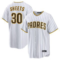 STECN S.Diego Padres #30 Gavin Sheets Player White Home Limited Game Stitched Jerseys