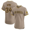 STECN S.Diego Padres #34 Michael King Player Khaki Home Limited Elite Stitched Jerseys