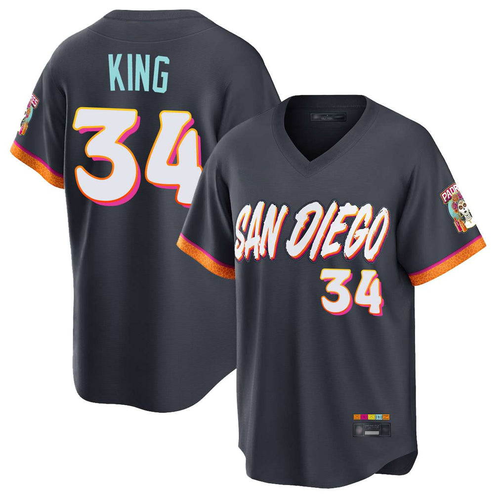 STECN S.Diego Padres #34 Michael King Player Obsidian 2026 City Connect Home Limited T-shirt Stitched Jerseys
