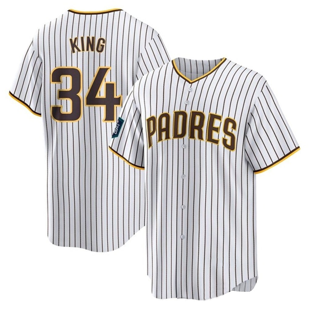 STECN S.Diego Padres #34 Michael King Player White Home Game Stitched Jerseys