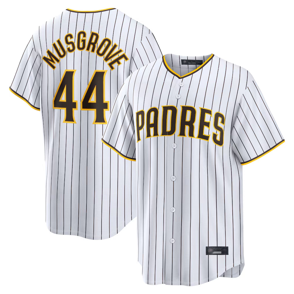 STECN S.Diego Padres #44 Joe Musgrove Player White Home Limited Stitched Jerseys