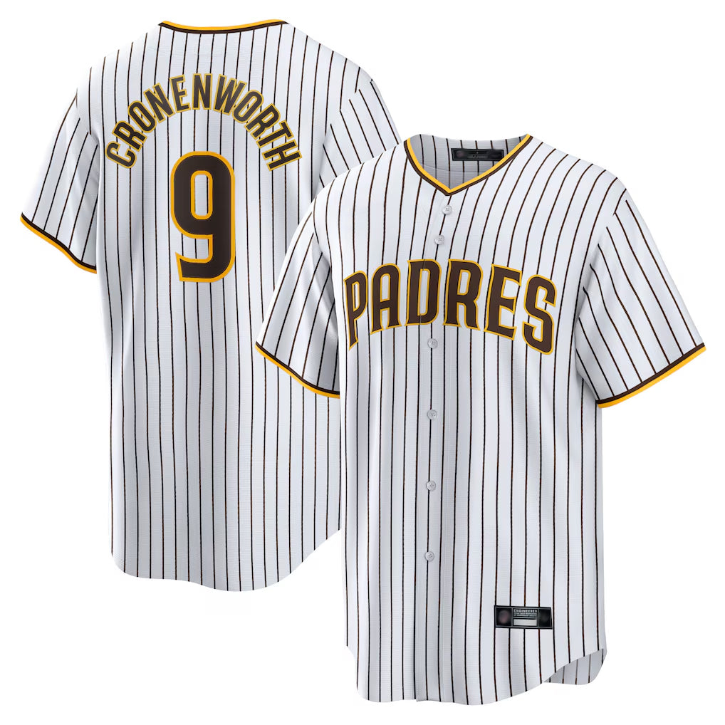 STECN S.Diego Padres #9 Jake Cronenworth Player White Home Game Stitched Jerseys