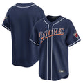 STECN S.Diego Padres Blank Player Navy Cooperstown Collection Limited Stitched Jerseys