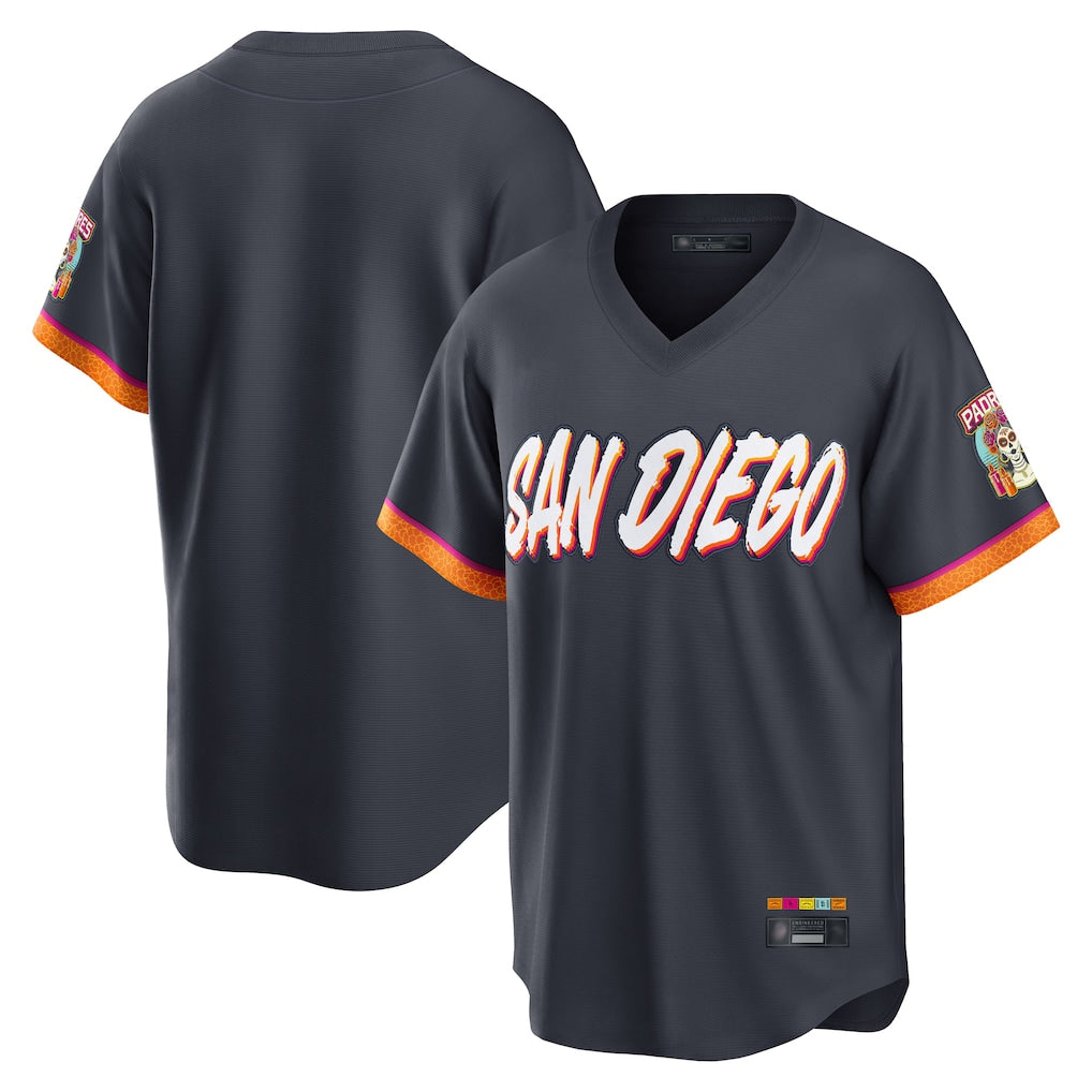 STECN S.Diego Padres Blank Player Obsidian 2026 City Connect Home Limited T-shirt Stitched Jerseys