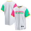 STECN S.Diego Padres Blank Player White City Connect Home Game Stitched Jerseys