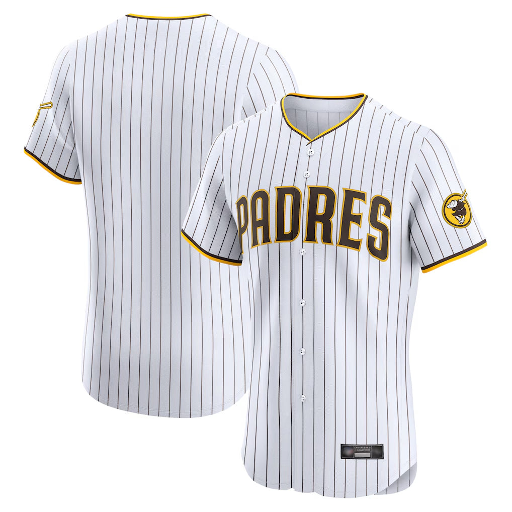 STECN S.Diego Padres Blank Player White Home Limited Elite Stitched Jerseys