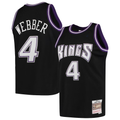 STECN S.Kings #4 Chris Webber Mitchell & Ness Black 2000-2001 Hardwood Classics Swingman Jerseys