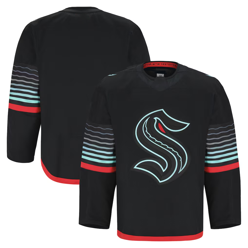 STECN S.Kraken Black Alternate Authentic Pro Jerseys