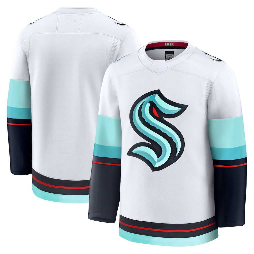 STECN S.Kraken White Away Premium Jerseys