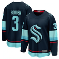 STECN S.Kraken #3 Will Borgen Deep Sea Blue Home Breakaway Player Jerseys