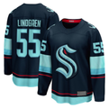 STECN S.Kraken #55 Ryan Lindgren Deep Sea Blue Home Breakaway Jerseys