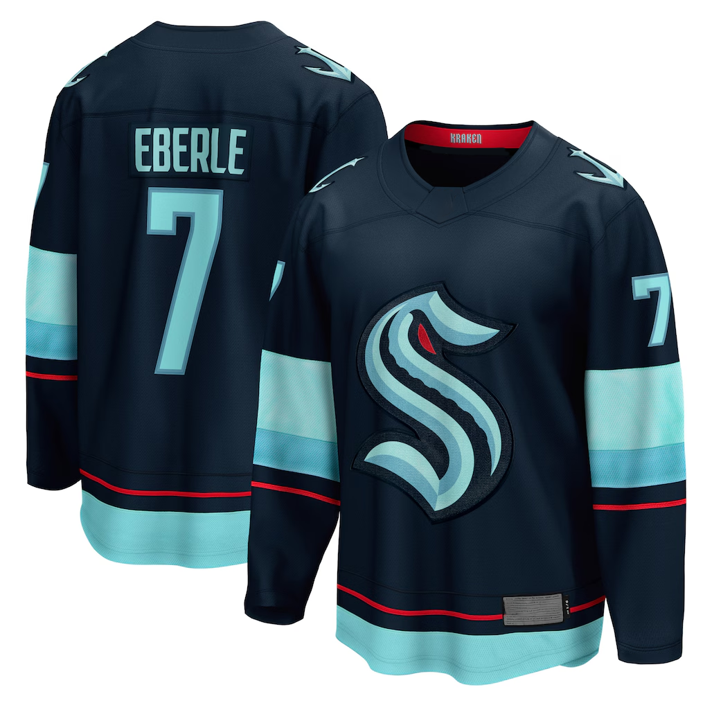 STECN S.Kraken #7 Jordan Eberle Navy Home Breakaway Player Jerseys