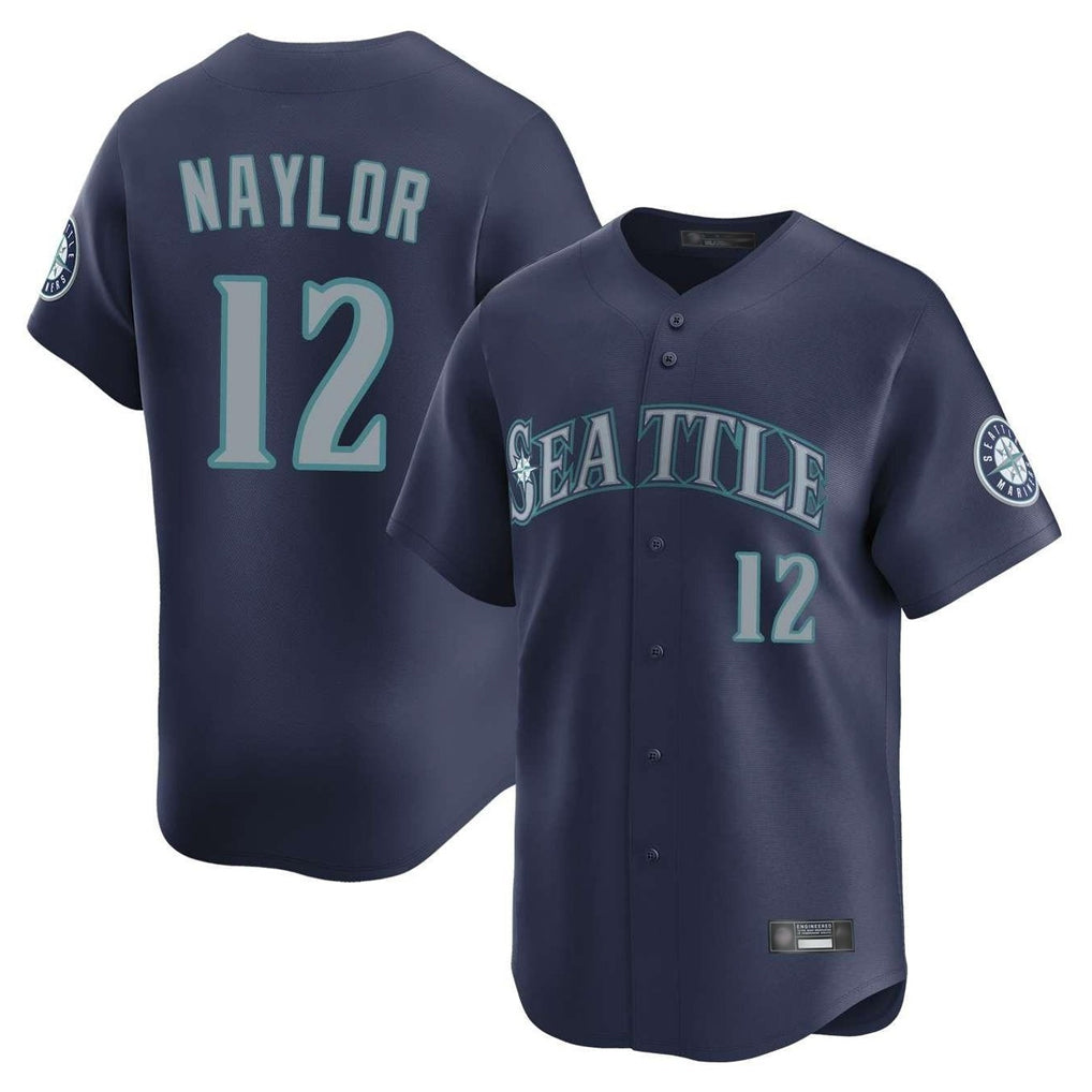 STECN S.Mariners #12 Josh Naylor Player Navy Home Limited Stitched Jerseys