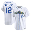 STECN S.Mariners #12 Josh Naylor Player White Pitch Fashion Game Stitched Jerseys