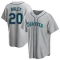 STECN S.Mariners #20 Luke Raley Player Gray Home Game Stitched Jerseys