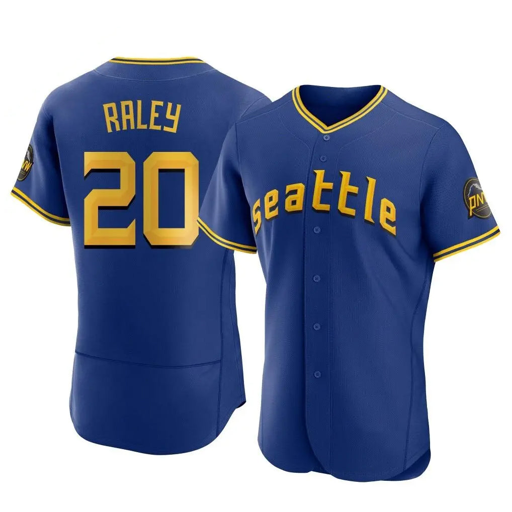 STECN S.Mariners #20 Luke Raley Player Royal City Connect Home Limited Elite Stitched Jerseys
