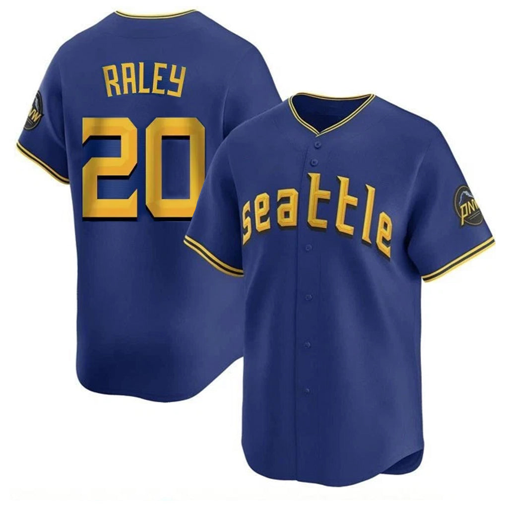 STECN S.Mariners #20 Luke Raley Player Royal City Connect Home Limited Stitched Jerseys