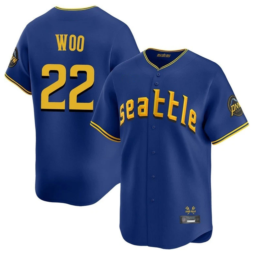 STECN S.Mariners #22 Bryan Woo Player Royal City Connect Home Limited Stitched Jerseys
