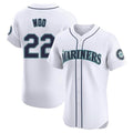 STECN S.Mariners #22 Bryan Woo Player White Home Limited Elite Stitched Jerseys