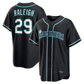 STECN S.Mariners #29 Cal Raleigh Player Black Fashion Home Limited Stitched Jerseys