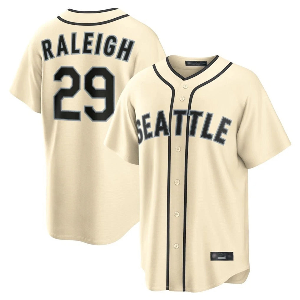 STECN S.Mariners #29 Cal Raleigh Player Cream 2026 Home Limited Stitched Jerseys